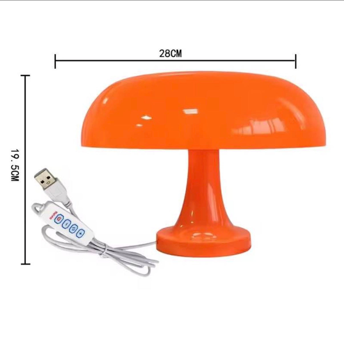 Nesso Amber Accent Lamp - Retro Orange