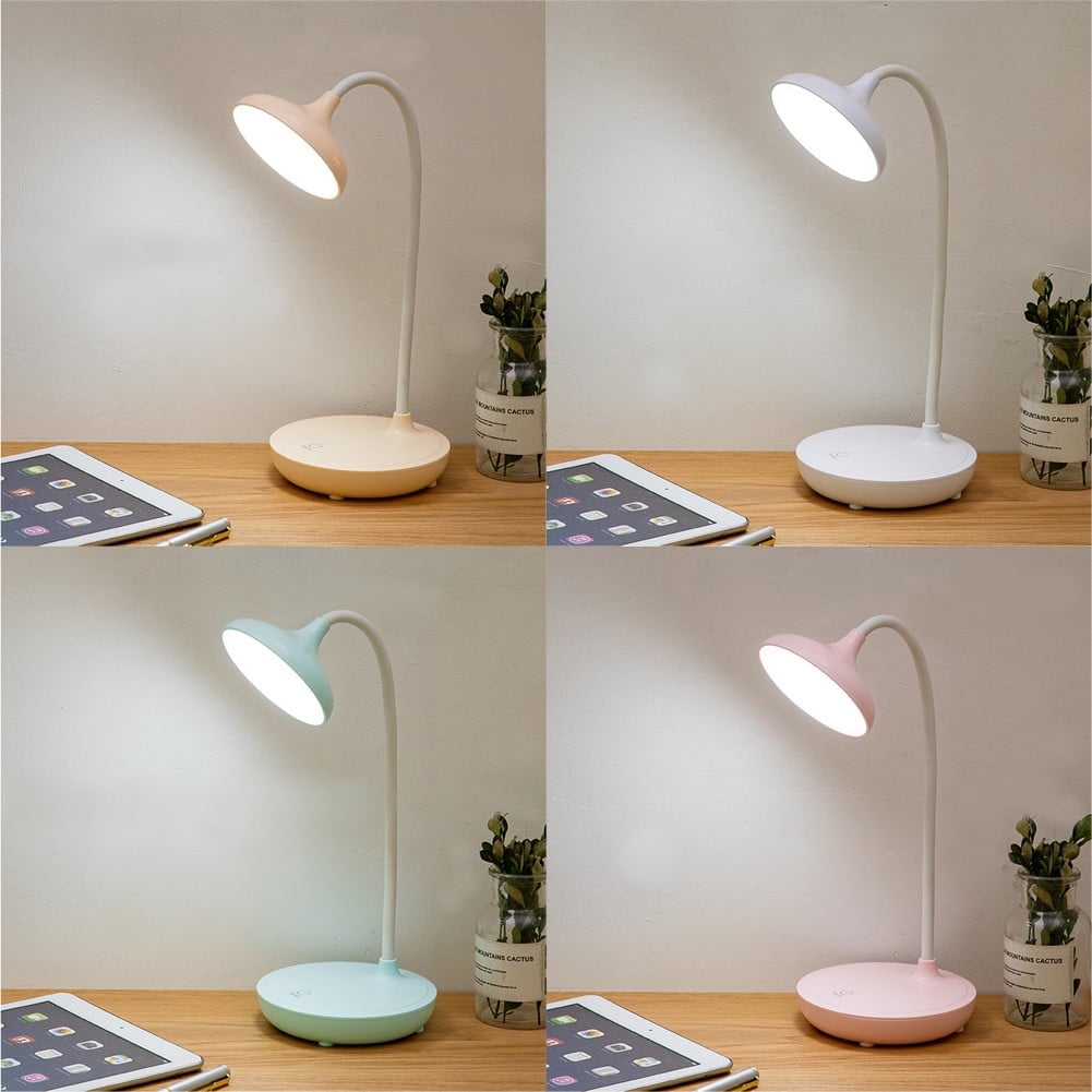 LED Desk Lamp with USB Ports,Touch Desk Lamps for Home Office with 3 Brightness Desk Light with Small Night Light,Reading Lamp Table Lamp for Bedroom Bedside Study（white）