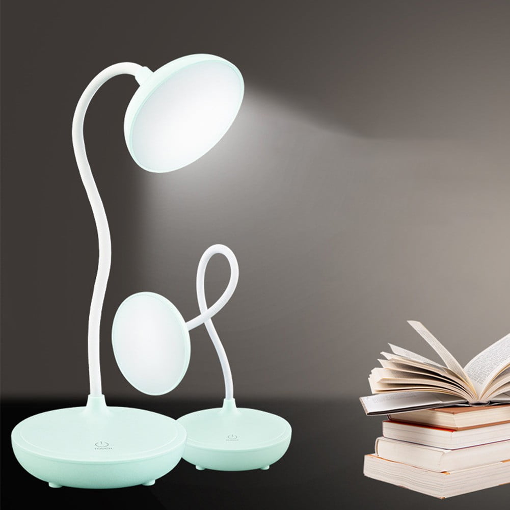 LED Desk Lamp with USB Ports,Touch Desk Lamps for Home Office with 3 Brightness Desk Light with Small Night Light,Reading Lamp Table Lamp for Bedroom Bedside Study（yellow）