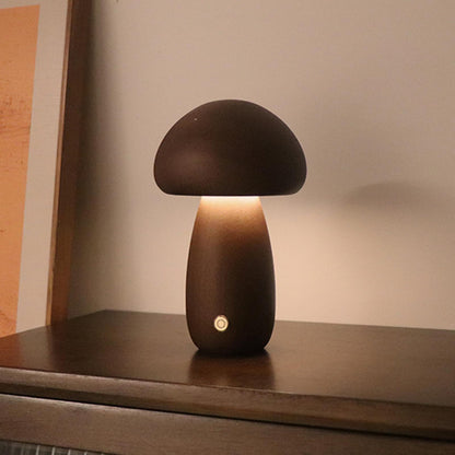 Mushroom Night Light - Wooden Lamp