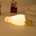 UENEEDE Lying Flat Duck Lamp, 3 Level Dimmable Rechargeable Silicone Night Light, Benson Duck Cute Squishy Touch Sensor Bedside Lamp for Nursery, Breastfeeding, Kids Room Decor