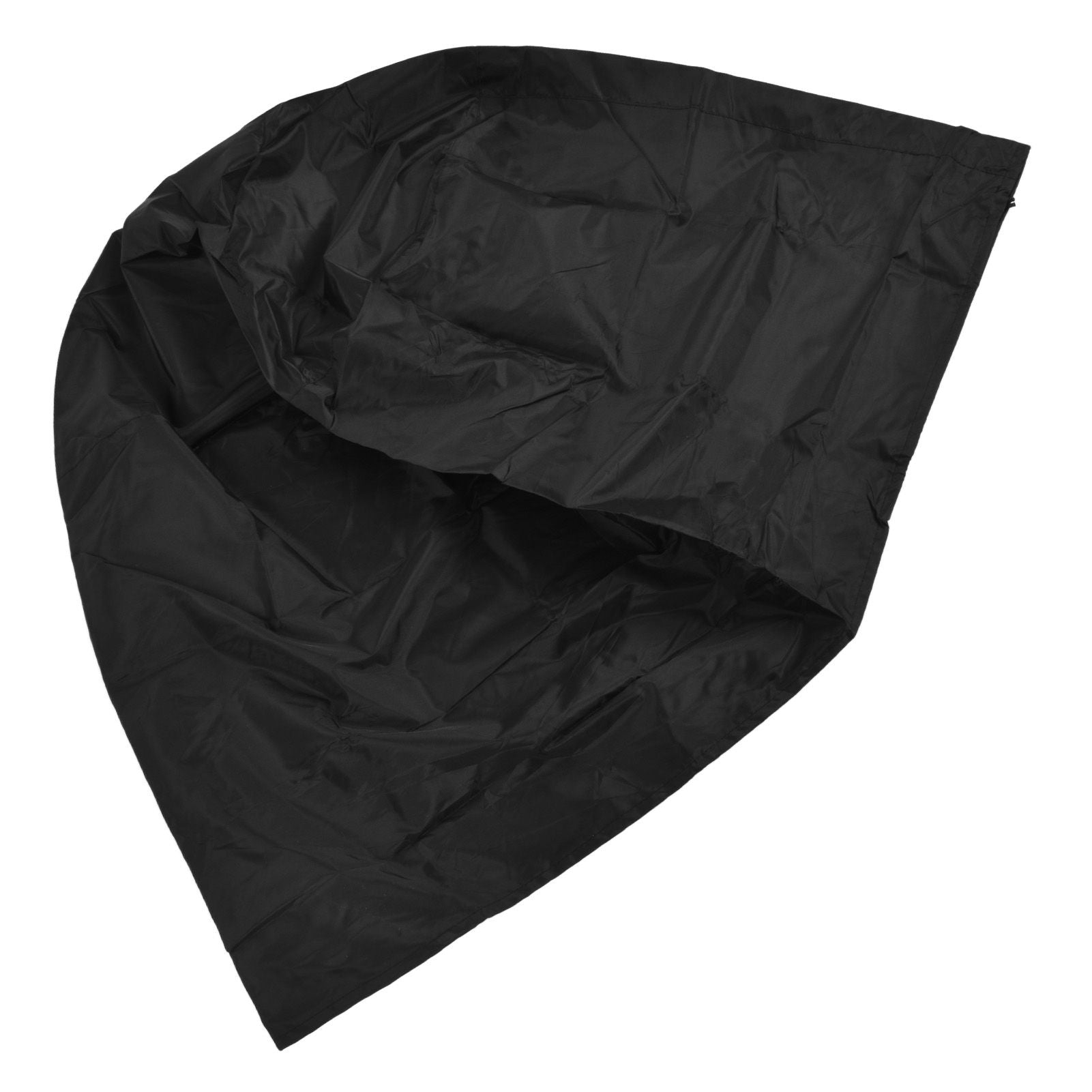 Fire Pit Cover Round Black Waterproof Dustproof Polyester Fiber Firepit Cover for Home Outdoor