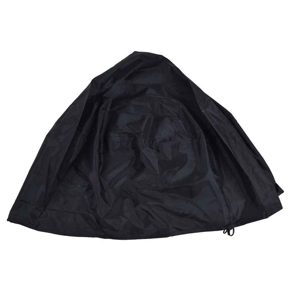 Fire Pit Cover Round Patio Outdoor Fireplace Cover Waterproof Dustproof UV Protection for All Seasons Black