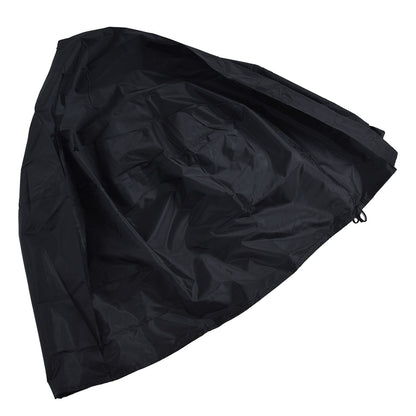 Fire Pit Cover Round Patio Outdoor Fireplace Cover Waterproof Dustproof UV Protection for All Seasons Black