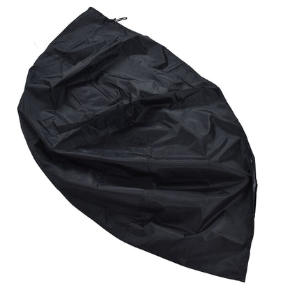 Fire Pit Cover Round Patio Outdoor Fireplace Cover Waterproof Dustproof UV Protection for All Seasons Black