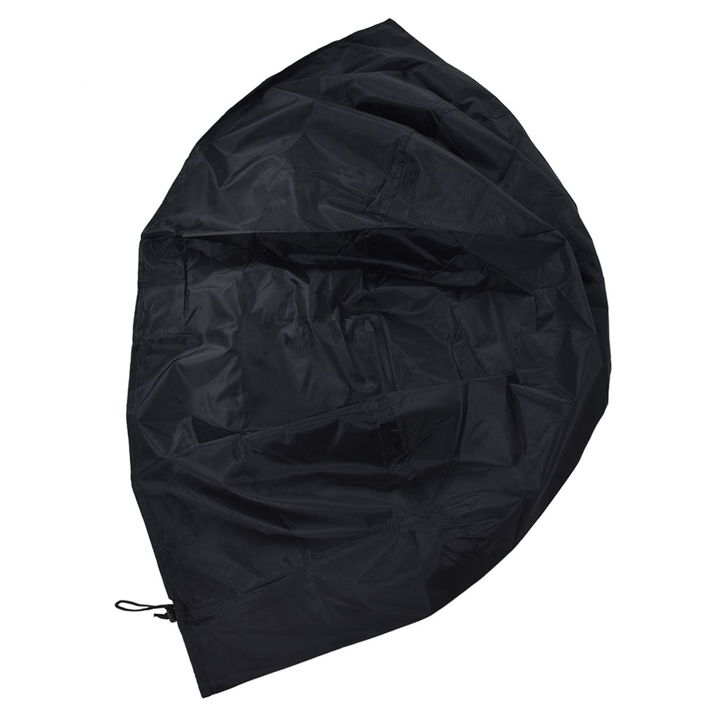Fire Pit Cover Round Patio Outdoor Fireplace Cover Waterproof Dustproof UV Protection for All Seasons Black