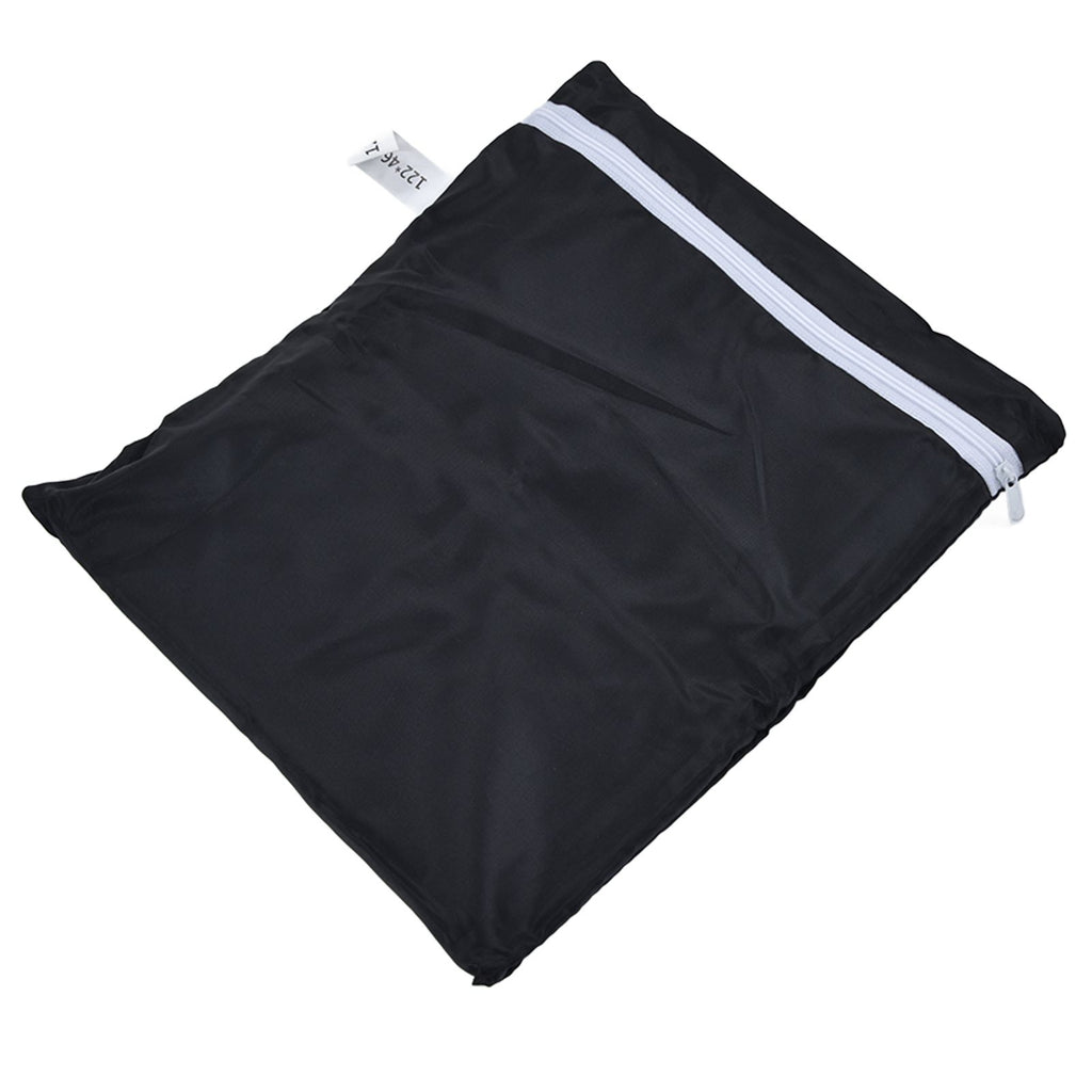 Fire Pit Cover Round Patio Outdoor Fireplace Cover Waterproof Dustproof UV Protection for All Seasons Black