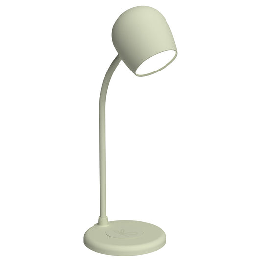 Kreafunk Ellie Lamp W/ Qi Charger And Bluetooth Speaker - Dusty Olive