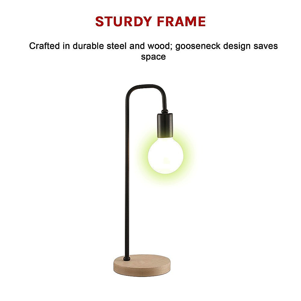 Modern Table lamp Desk Light Timber