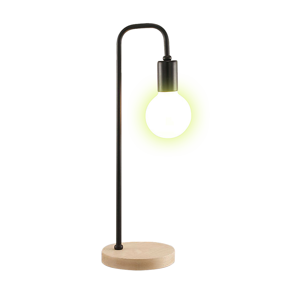 Modern Table lamp Desk Light Timber