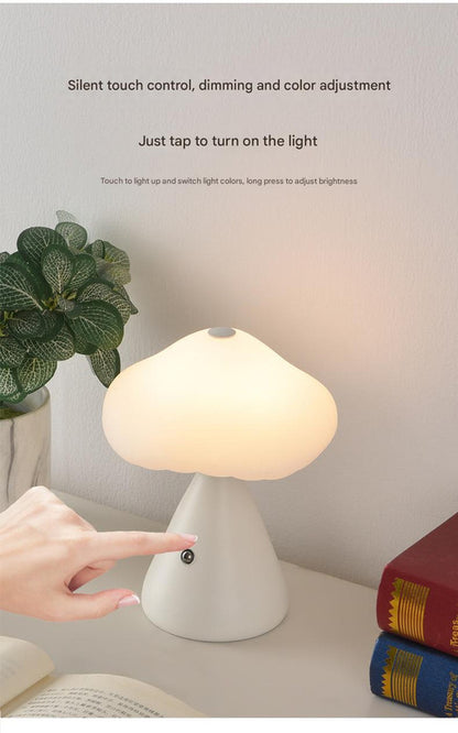 Black Mushroom LED Table Lamp