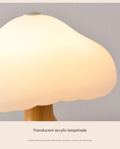 Black Mushroom LED Table Lamp