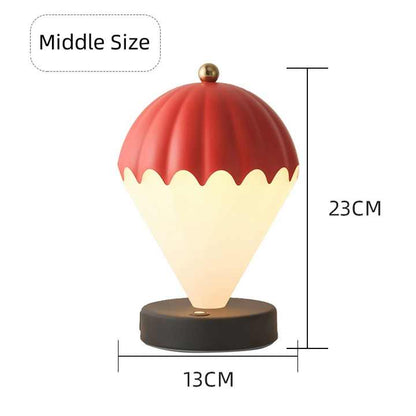 Blue Rechargeable Hot Air Balloon LED Touch Lamp