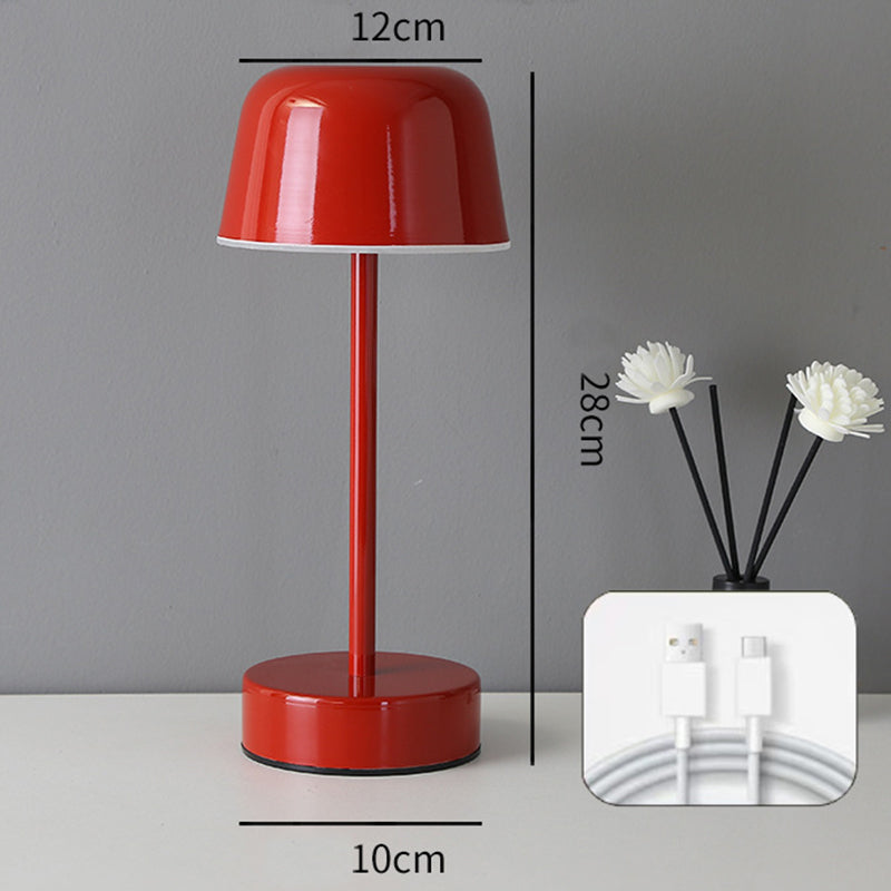 Red Modern Minimalist LED Table Lamp