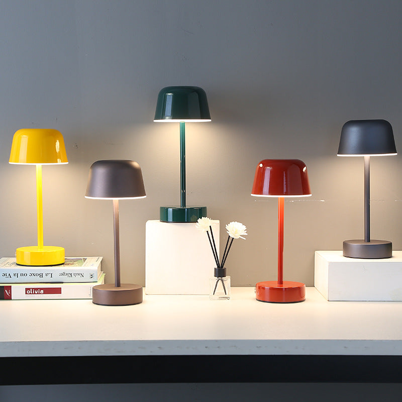 Red Modern Minimalist LED Table Lamp