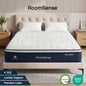 RoomSense King Mattress , 30cm Medium Firm Hybrid Mattress with Latex Lumbar Support for Back Pain Relief , Pocket Spring Mattress in a Box
