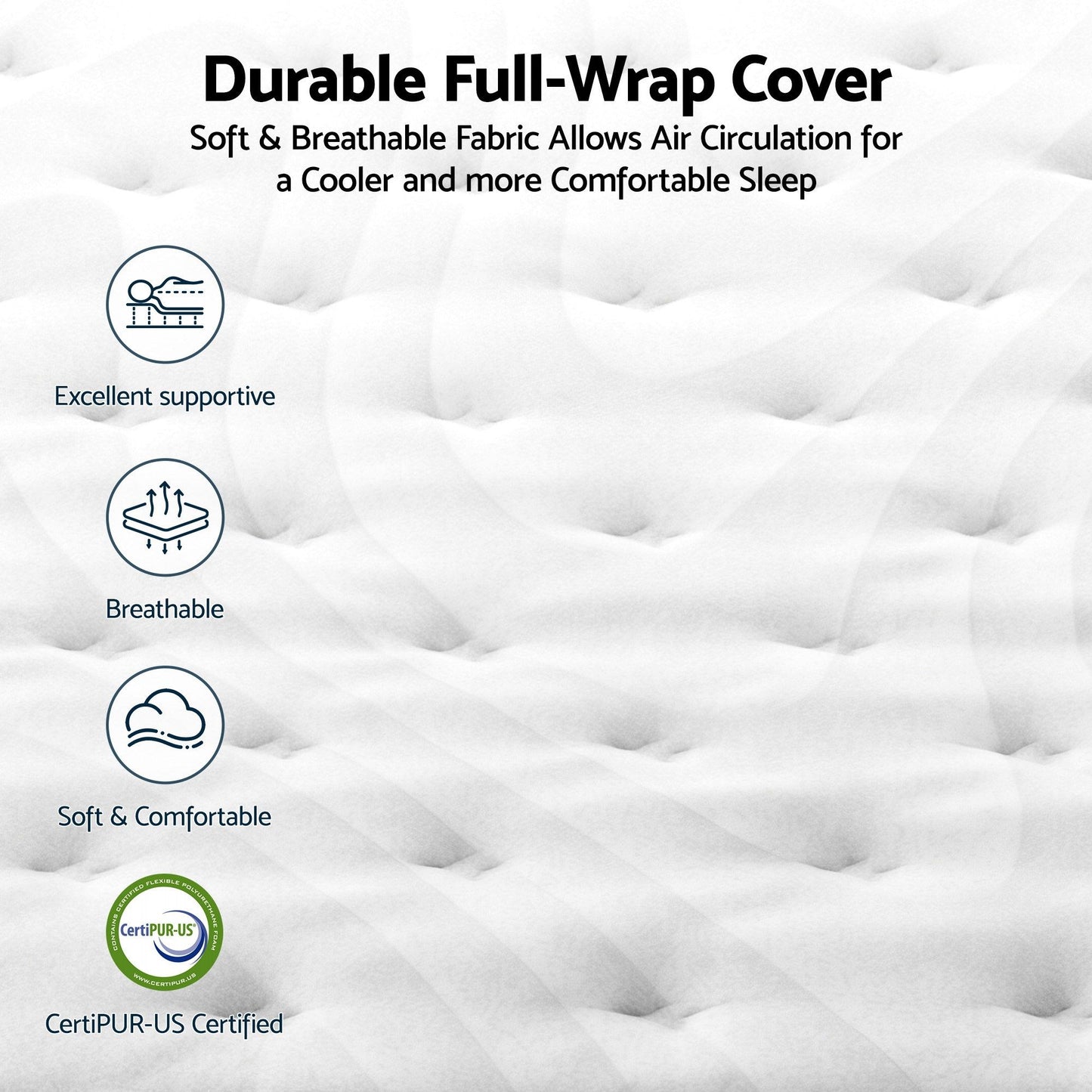 RoomSense King Single Mattress , 30cm Medium Firm Hybrid Mattress with Latex Lumbar Support for Back Pain Relief , Pocket Spring Mattress in a Box