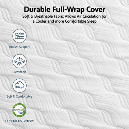 RoomSense Single Mattress, 26cm Orthopedic Firm Mattress for Back Pain Relief, Pocket Spring Hybrid Mattress